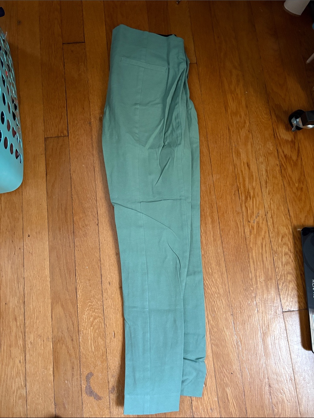 a new day Mint Green High-Rise Straight-Leg Trousers